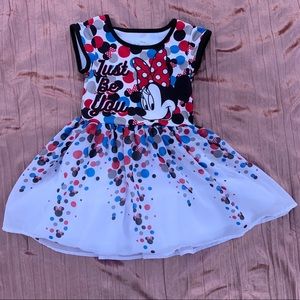 Disney Minnie Mouse drop waist polka dot dress